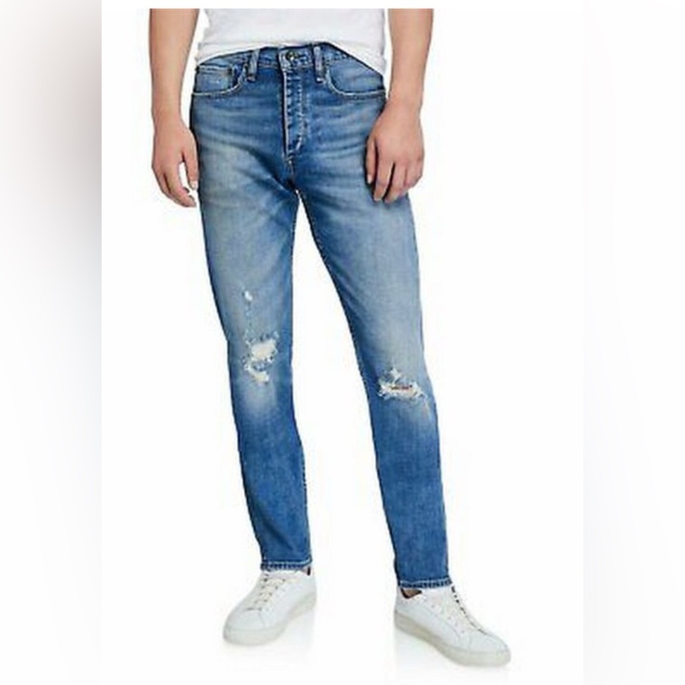 Rag & Bone Fit 2 Slim Fit Jeans in Palisade Distressed - NWT. FF - Picture 1 of 4